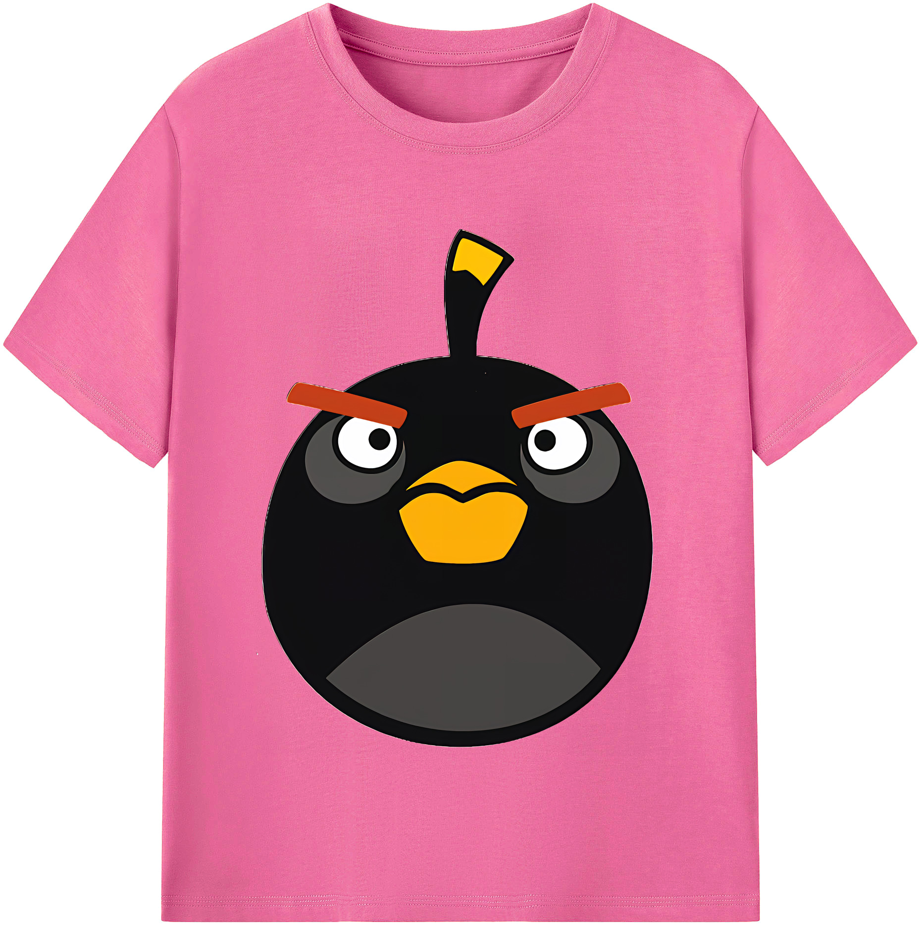 （画像用） Angry Birds アングリーバード レディースカジュアルプリントTシャツ（綿100％）